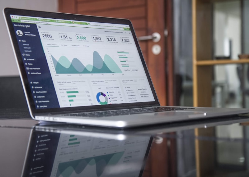 Business analytics and CRM dashboard showing sales pipeline and performance metrics